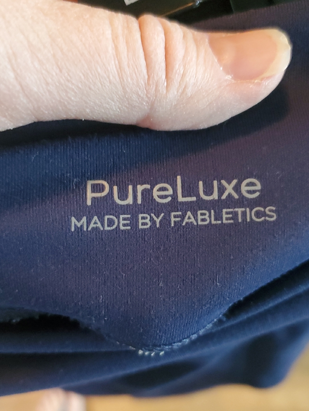 Fabletics PureLuxe Navy High Waist 7/8 Leggings - Picture 2 of 8